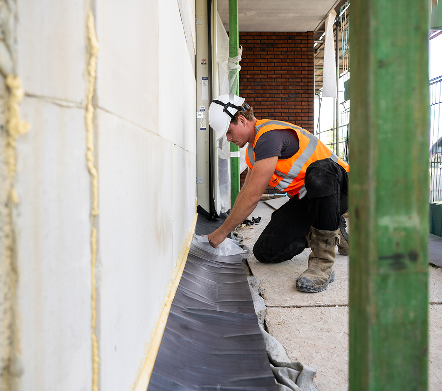 ProviSeal Smelt Tape aangebracht in hoeken