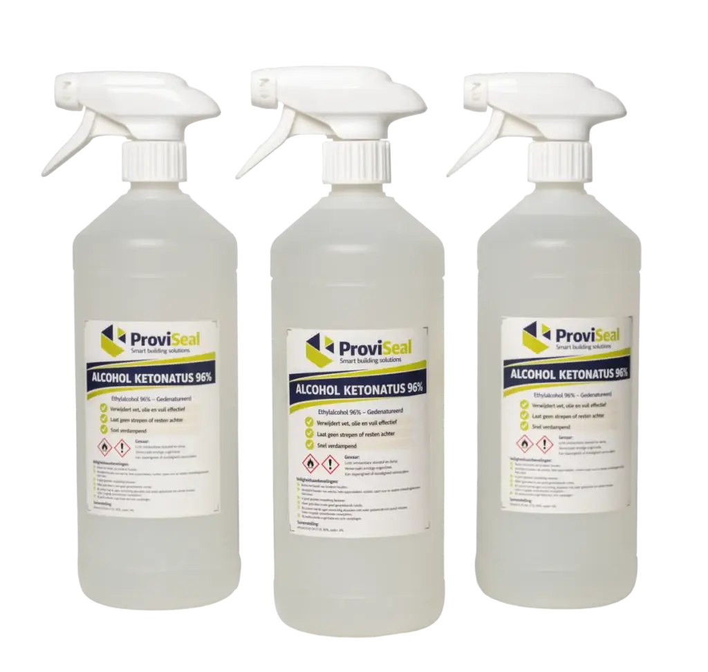 Drie sprayflacons Proviseal Alcohol Ketonatus 96%