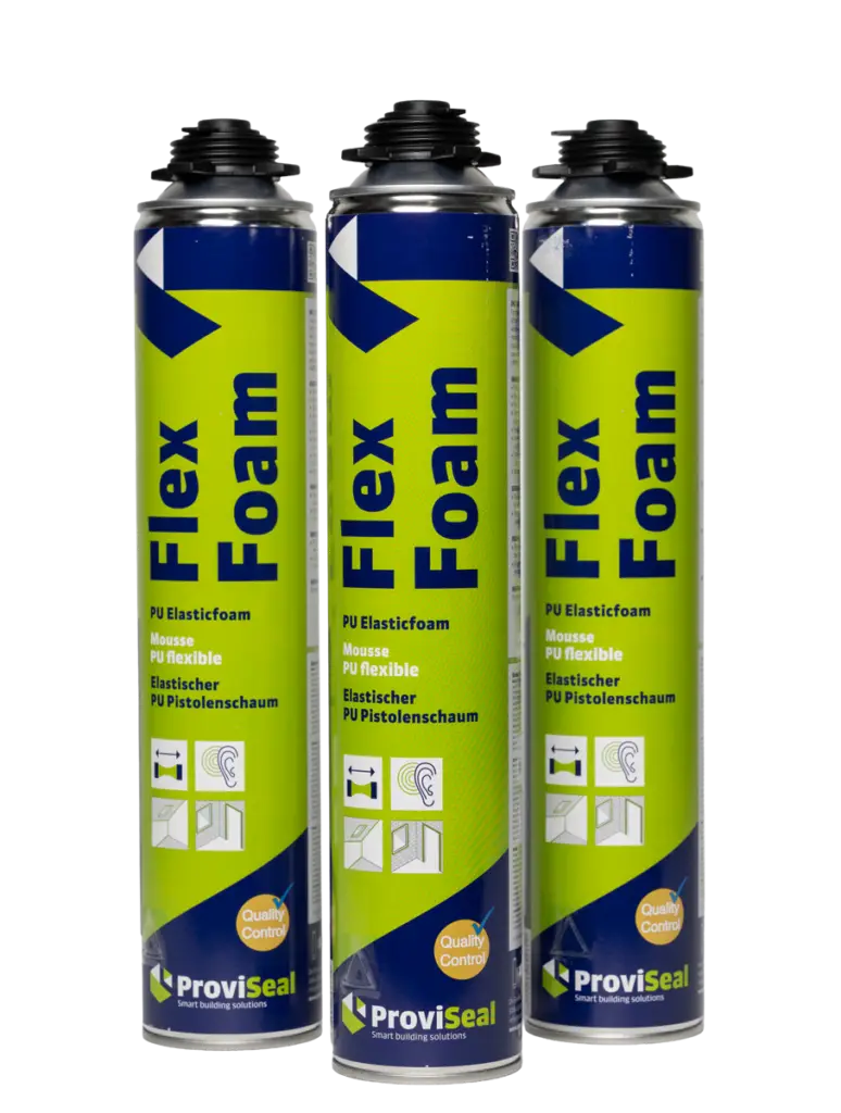 Drie bussen Proviseal Flexfoam elastisch PUR schuim